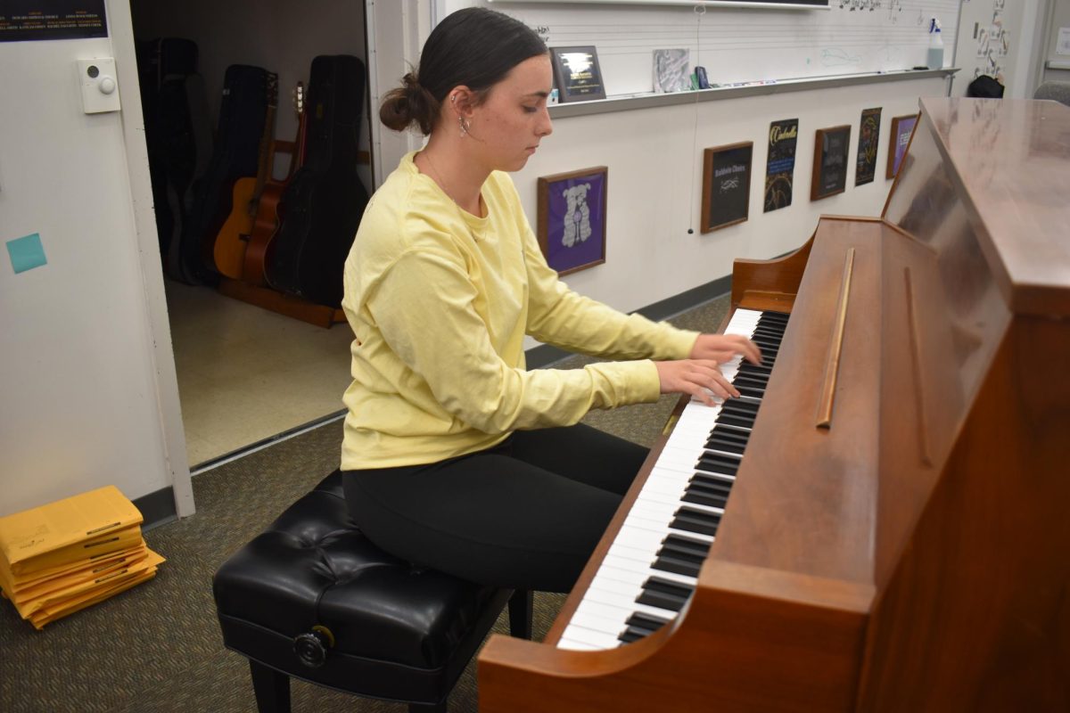 Junior Rylee Bentley has been playing the piano since she was a young child.